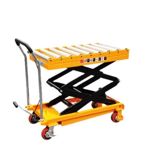 Hand Hydraulic Roller Top Scissor Lift Table